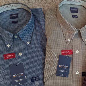 Wrinkle Free Office Dress Shirt - Set of Two